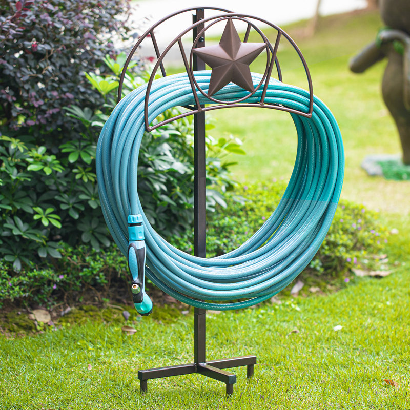 Amagabeli Garden Hose Holder Stand Freestanding Holds 125Ft Water Hose